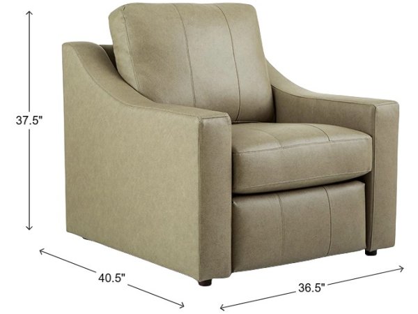 Cavrilly Inclining Leather Chair - Image 7