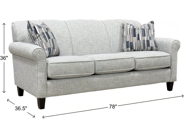 Victoria Sofa with Pillows - Image 7