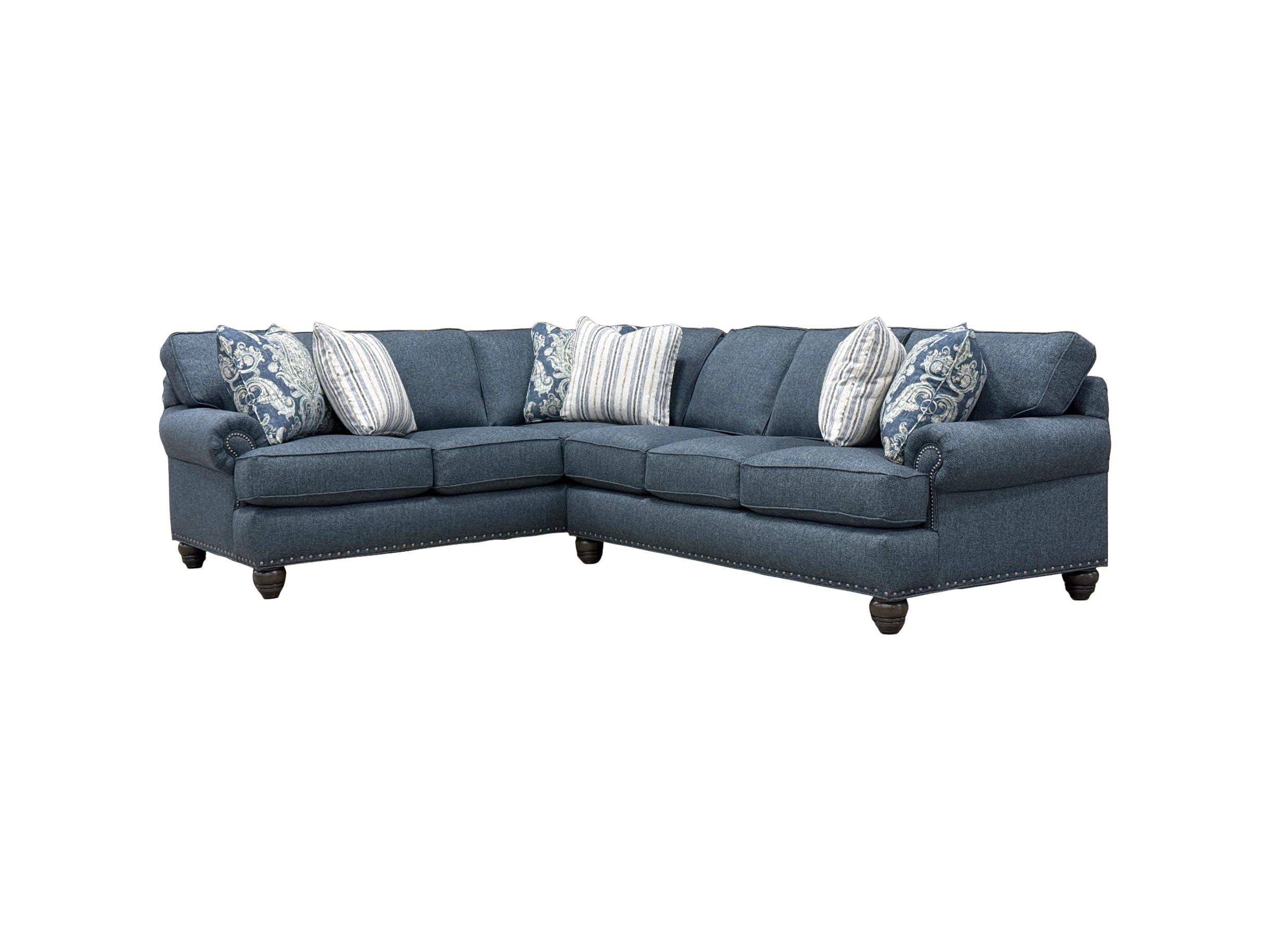 COZY C9635__ ROMERO23 SECT PKG-P581028-2PC C9 SECTIONAL IN ROMERO23 PKG Angle C9 Romero Sectional with Pillows - Image 1