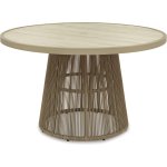 Outdoor Dining Table Beige