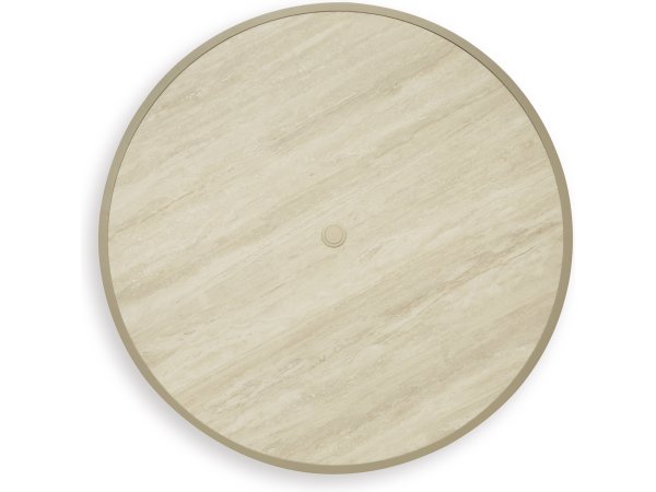 Outdoor Dining Table with 4 Arm Chairs Beige - Image 6