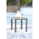 Outdoor Square End Table Grey - Image 2