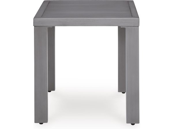 Outdoor Square End Table Grey - Image 3