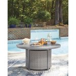 Outdoor Fire Pit Table Grey - Image 2
