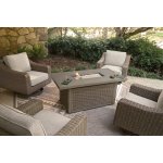 Outdoor Fire Pit Table Beige Tan - Image 2
