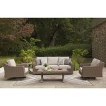 Outdoor Sofa Beige Tan - Image 5