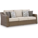 Outdoor Sofa Beige Tan