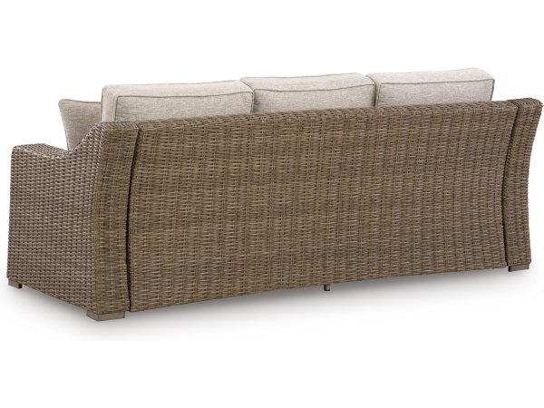 Outdoor Sofa Beige Tan - Image 8