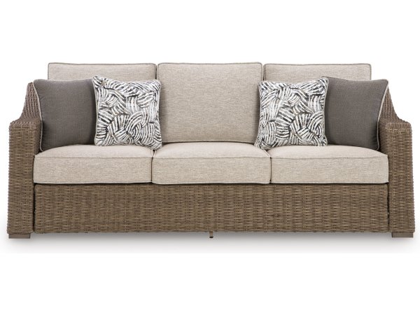 Outdoor Sofa Beige Tan - Image 7