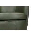 Barolo Leather Swivel Club Chair Lyric Sage - Image 3
