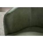Barolo Leather Swivel Club Chair Lyric Sage - Image 4