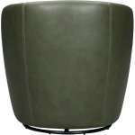 Barolo Leather Swivel Club Chair Lyric Sage - Image 5