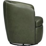 Barolo Leather Swivel Club Chair Lyric Sage - Image 8