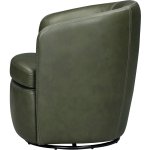 Barolo Leather Swivel Club Chair Lyric Sage - Image 10