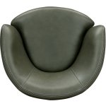 Barolo Leather Swivel Club Chair Lyric Sage - Image 12