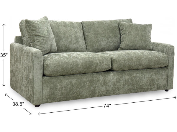 Clove Queen Memory Foam Sleeper with Pillows - Image 5
