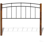 Benson King Headboard Textured Black and Maple