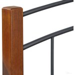 Benson King Headboard Textured Black and Maple - Image 3