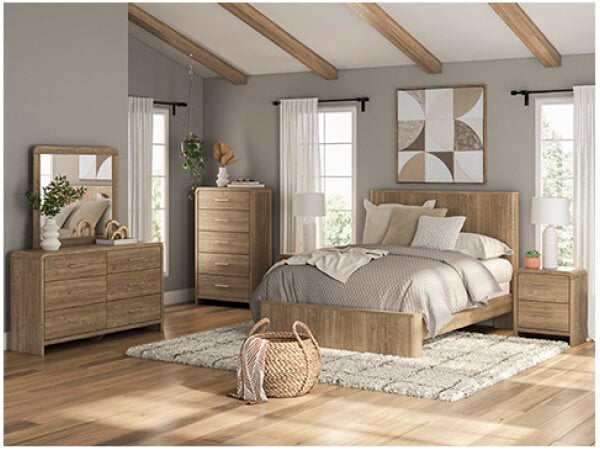 Modern Queen Panel Bed - Image 2