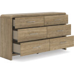 Modern Six Drawer Dresser - Image 8