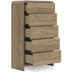 Modern Five Drawer Chest - Image 4