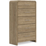 Modern Five Drawer Chest - Image 5