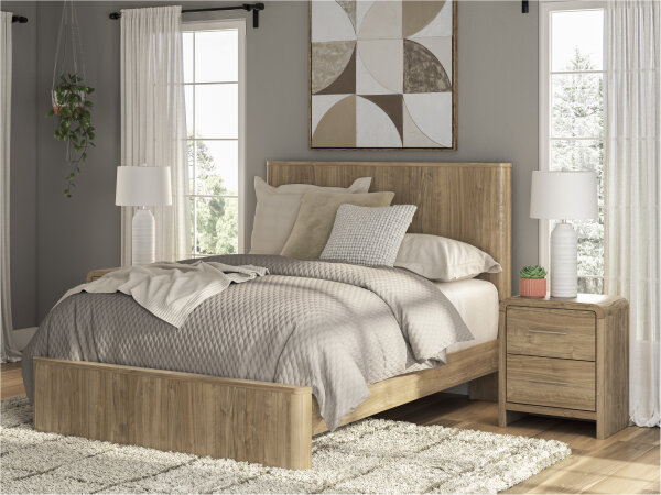 Modern Queen Panel Bed - Image 4