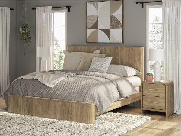 Modern King Panel Bed - Image 2