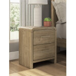 Modern Two Drawer Nightstand - Image 3