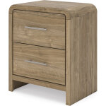 Modern Two Drawer Nightstand - Image 4