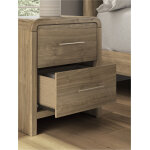 Modern Two Drawer Nightstand - Image 7
