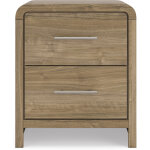 Modern Two Drawer Nightstand - Image 8