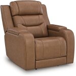 Triple Power Reclining Chair Thunder Seating Caramel