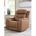 Triple Power Reclining Chair Thunder Seating Caramel - Image 2