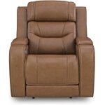 Triple Power Reclining Chair Thunder Seating Caramel - Image 6