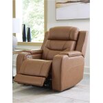 Triple Power Reclining Chair Thunder Seating Caramel - Image 7
