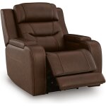 Triple Power Reclining Chair Thunder Seating Brown - Image 3