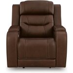 Triple Power Reclining Chair Thunder Seating Brown - Image 5