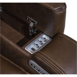 Triple Power Reclining Chair Thunder Seating Brown - Image 9