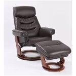 Happy Chair and Ottoman Kona Brown