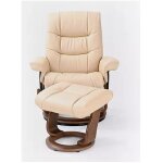 Rosa Chair and Ottoman Khaki - Image 2