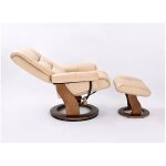 Rosa Chair and Ottoman Khaki - Image 4