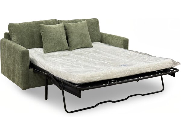 Olive Queen Memory Foam Sleeper with Pillows - Image 4