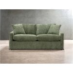 Olive Queen Memory Foam Sleeper with Pillows - Image 3