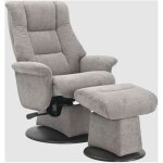 Peace Gliding Recliner and Ottoman Pebble