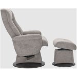 Peace Gliding Recliner and Ottoman Pebble - Image 3